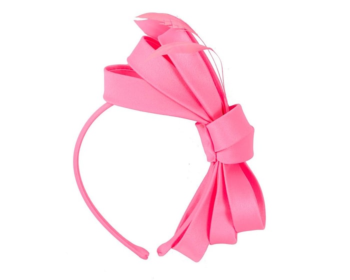 Fascinators Online - Hot Pink bow racing fascinator by Max Alexander