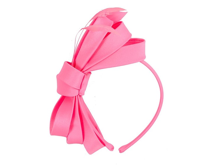 Hot Pink bow racing fascinator by Max Alexander - Image 2