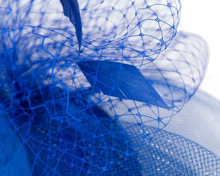 Royal Blue custom made cocktail hat - Image 5