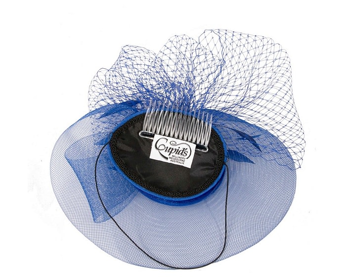 Royal Blue custom made cocktail hat - Image 4