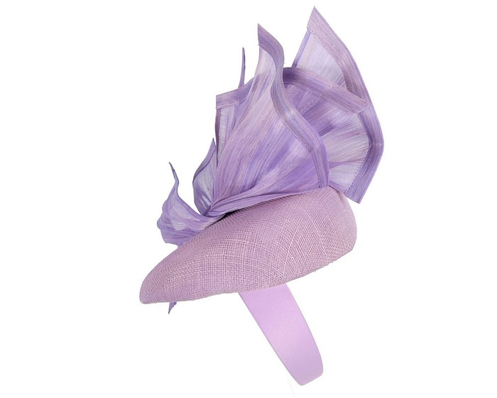 Bespoke lilac racing pillbox fascinator by Fillies Collection - Image 4