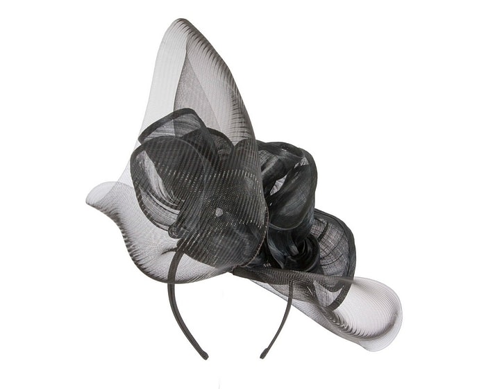 Tall black Fillies Collection fascinator - Image 5