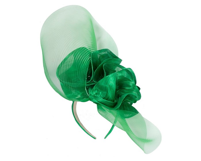 Tall green Fillies Collection fascinator - Image 4