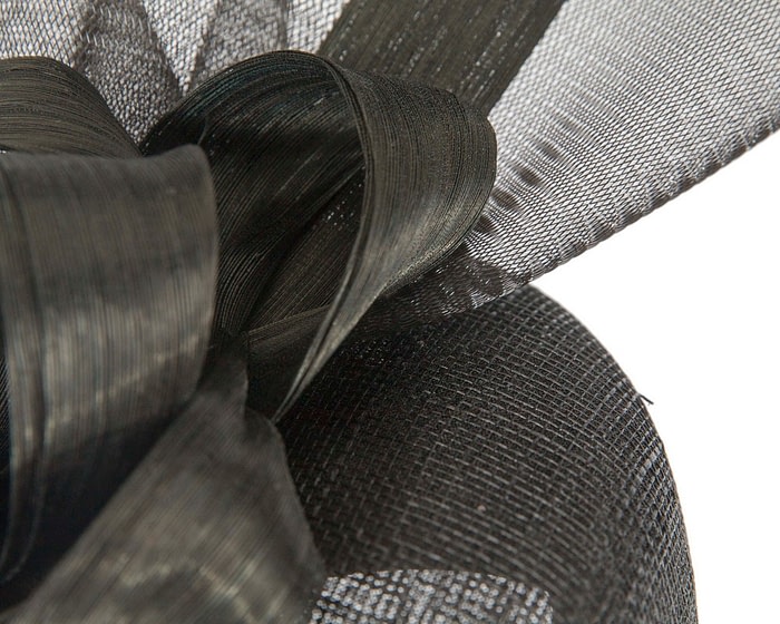 Bespoke black spring racing fascinator by Fillies Collection - Image 5