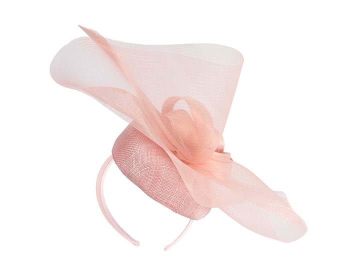 Bespoke dusty pink spring racing fascinator by Fillies Collection - Image 6
