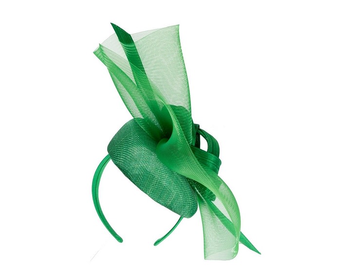 Bespoke green spring racing fascinator by Fillies Collection - Image 6