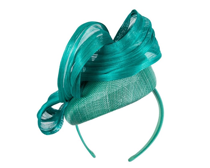 Teal pillbox with bow by Fillies Collection S307 - Image 6