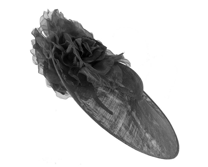 Large Fillies Collection Black Fascinator Hat - Image 3