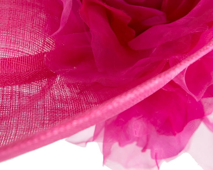 Large Fillies Collection Fuchsia Fascinator Hat - Image 5