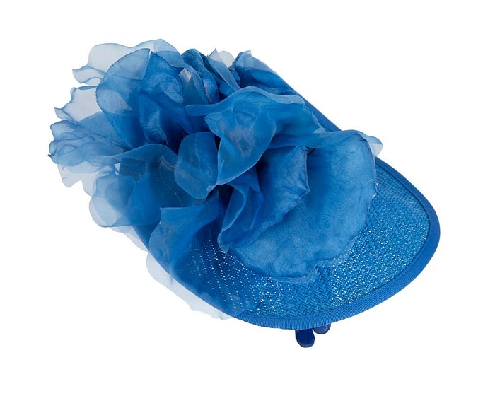 Royal Blue flower fascinator by Fillies Collection - Image 4