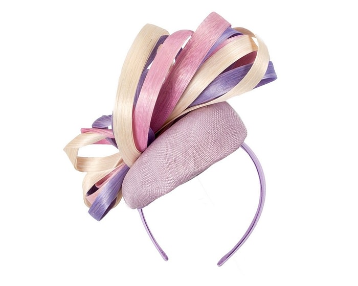 Vibrant multicolor pillbox fascinator by Fillies Collection S302LICPI - Image 6