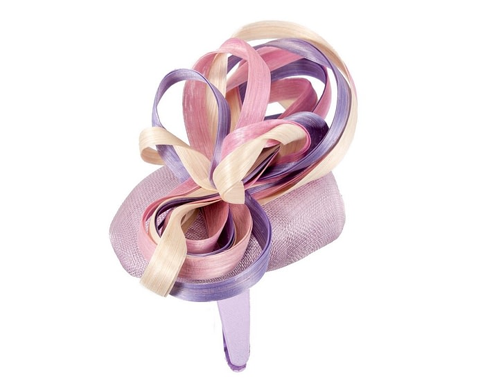 Vibrant multicolor pillbox fascinator by Fillies Collection S302LICPI - Image 3