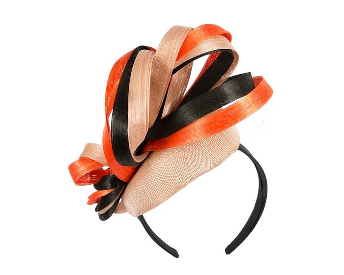 Vibrant multicolor pillbox fascinator by Fillies Collection - Image 6