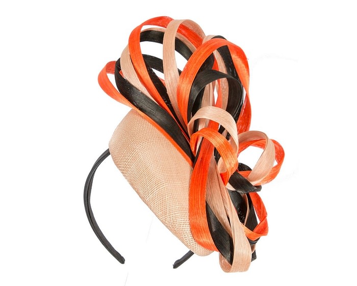 Vibrant multicolor pillbox fascinator by Fillies Collection - Image 2