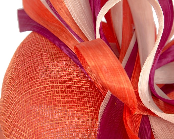 Vibrant multicolor pillbox fascinator by Fillies Collection S302ORMAPI - Image 5