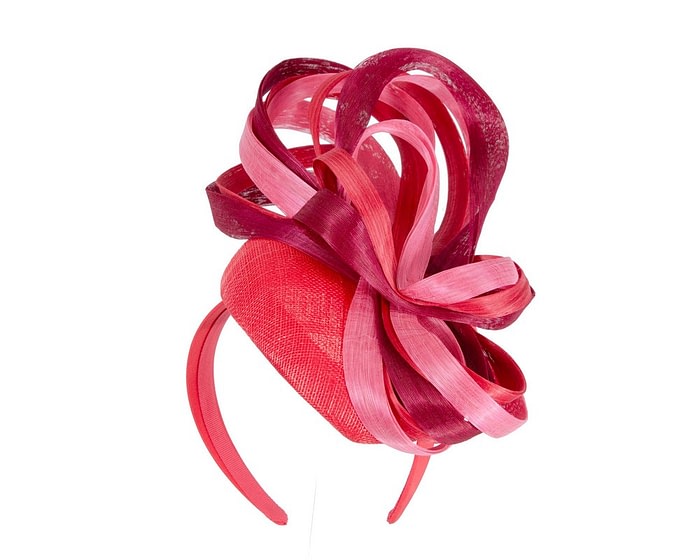Vibrant multicolor pillbox fascinator by Fillies Collection S302RWPI - Image 2
