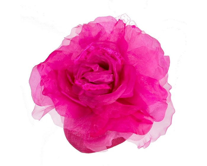Stunning Fuchsia Flower Fascinator by Fillies Collection - Image 2