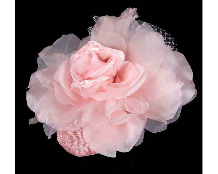 Stunning Pink Flower Fascinator by Fillies Collection - Image 2