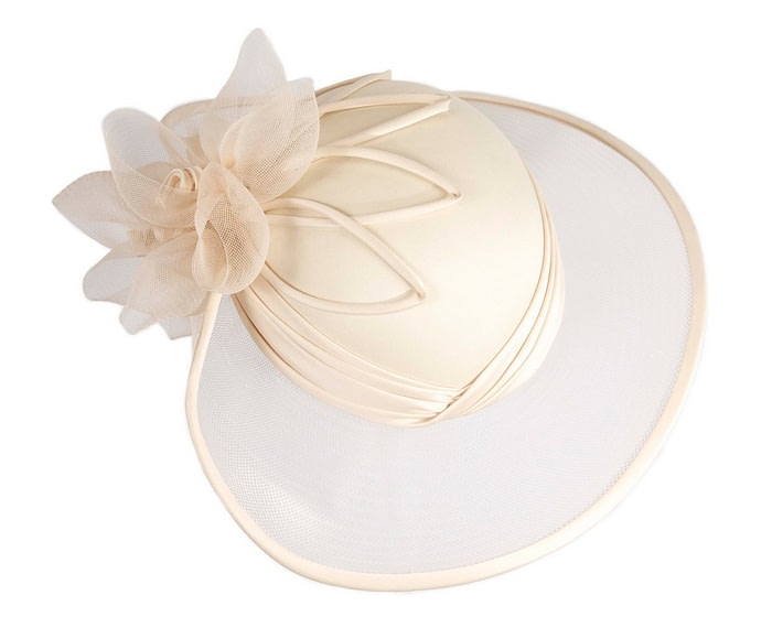Custom Made Champagne Special Occasion Hat - Image 7