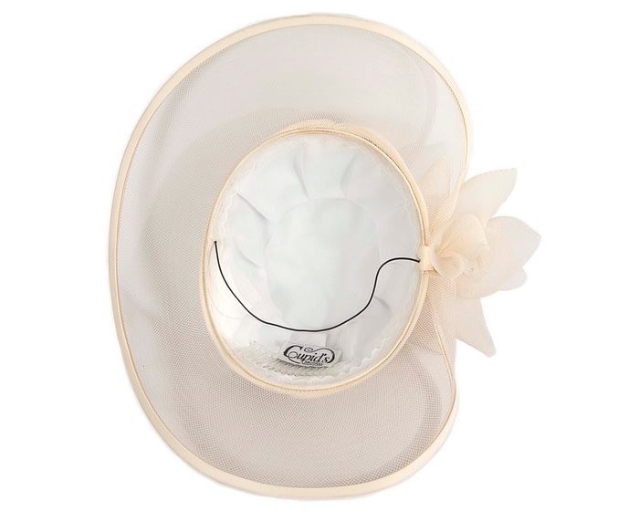 Custom Made Champagne Special Occasion Hat - Image 5