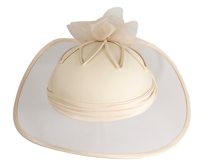 Custom Made Champagne Special Occasion Hat - Image 4