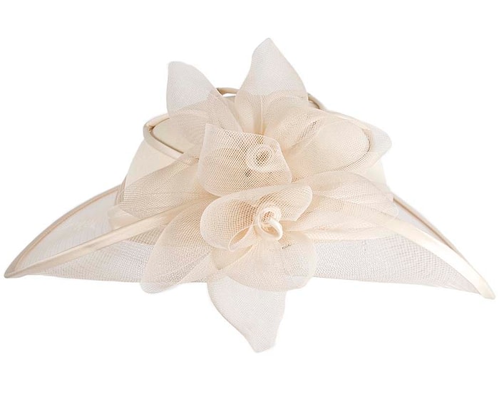 Custom Made Champagne Special Occasion Hat - Image 3