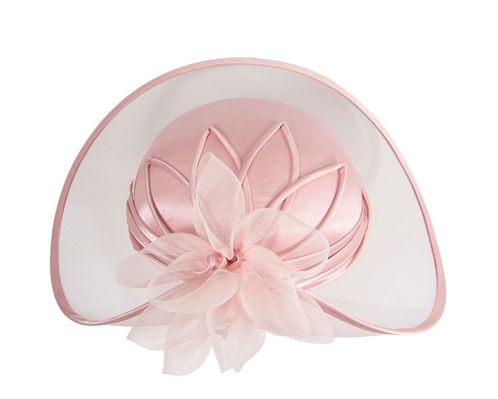 Custom Made Pink Special Occasion Hat - Image 3