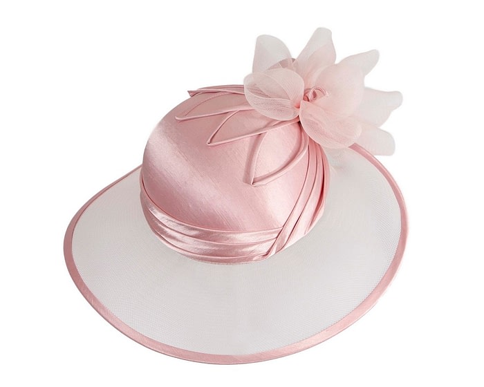 Custom Made Pink Special Occasion Hat - Image 2
