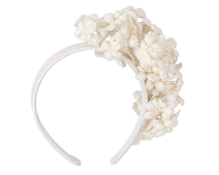Cream flower fascinator headband by Max Alexander - Image 4