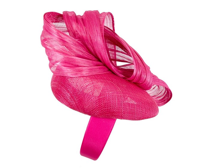 Fuchsia pillbox with bow by Fillies Collection S307 - Image 3
