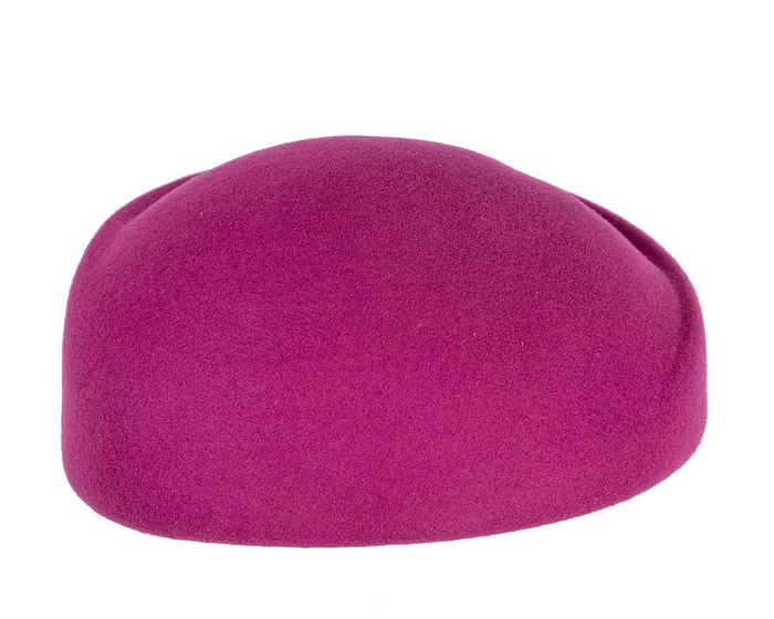 Designers fuchsia felt winter fashion hat by Max Alexander - Image 4