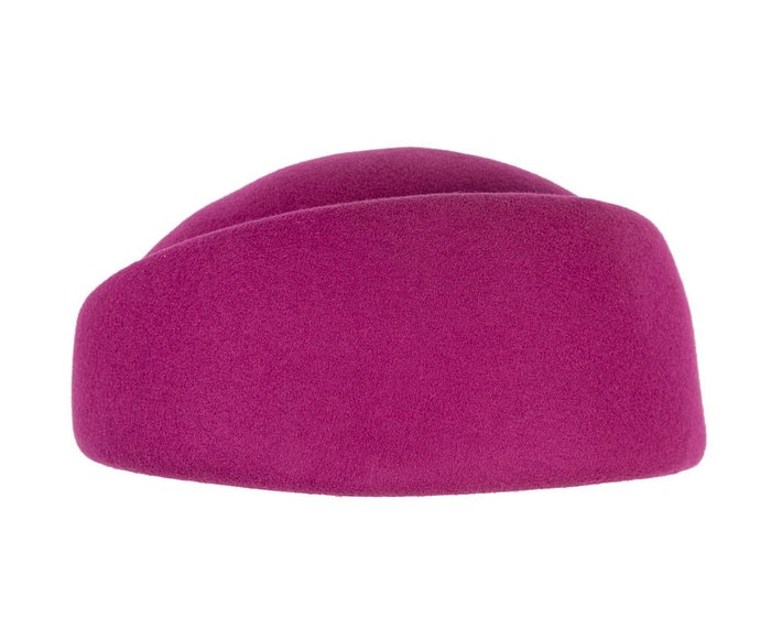 Designers fuchsia felt winter fashion hat by Max Alexander - Image 3