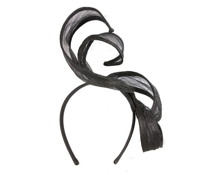 Sophisticated Black  Fascinator by Max Alexander - Image 2