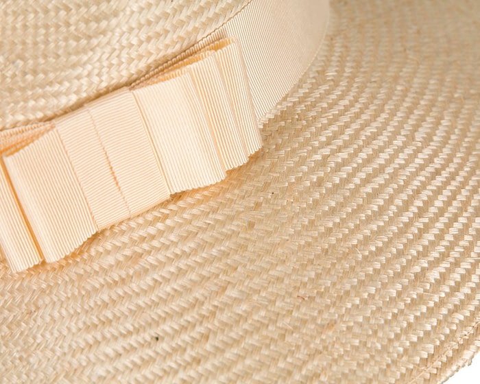 Natural wide brim ladies fedora hat by Max Alexander - Image 5