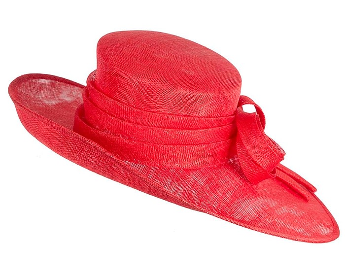 Exclusive red sinamay hat by Max Alexander - Image 6