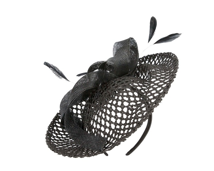 Max Alexander Chic Black Fascinator Hat - Image 2
