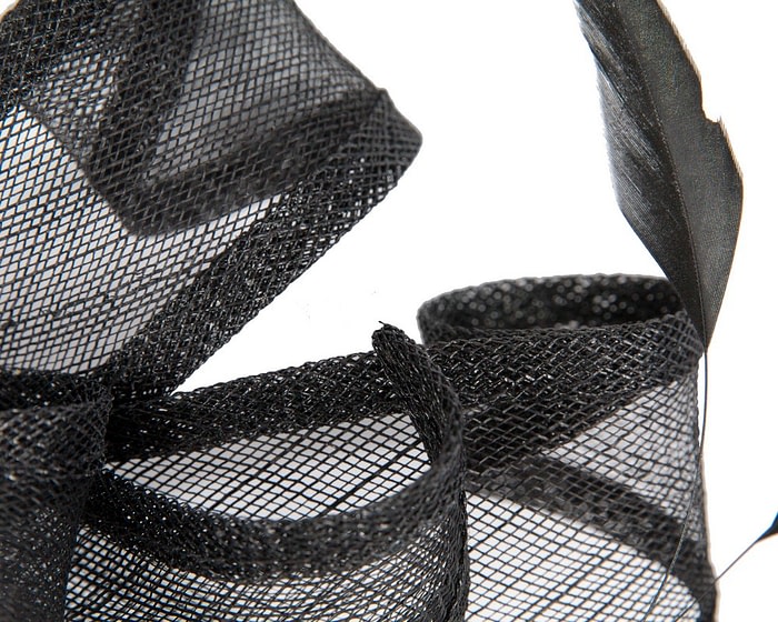 Max Alexander Black Racing Fascinator - Image 3