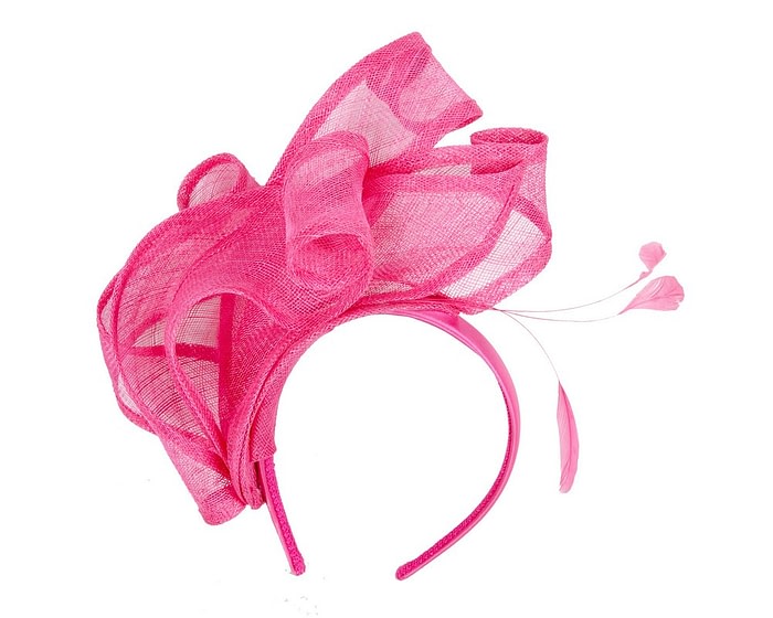 Max Alexander Fuchsia Racing Fascinator - Image 2