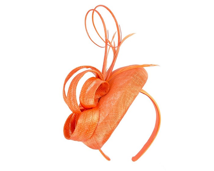 Max Alexander Orange Fascinator - Image 2