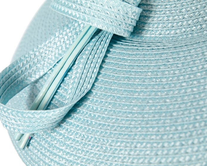 Light Blue Max Alexander PU Braid Saucer Fascinator - Image 5