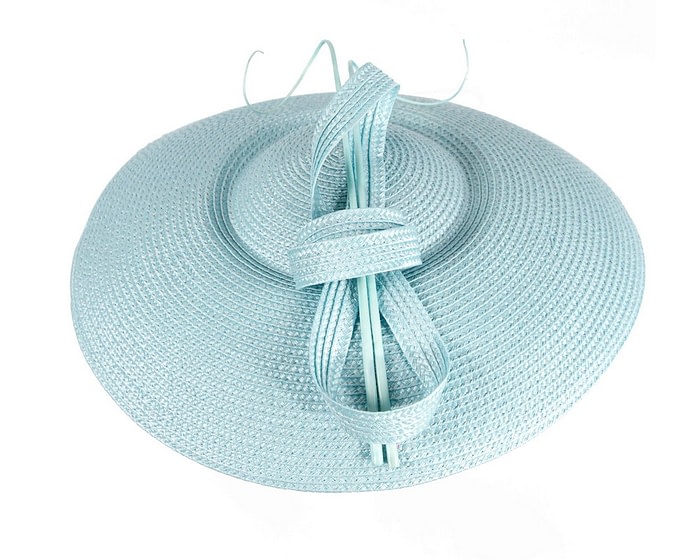 Light Blue Max Alexander PU Braid Saucer Fascinator - Image 3