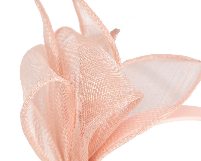 Max Alexander Elegant Blush Sinamay Bow Headband - Image 3