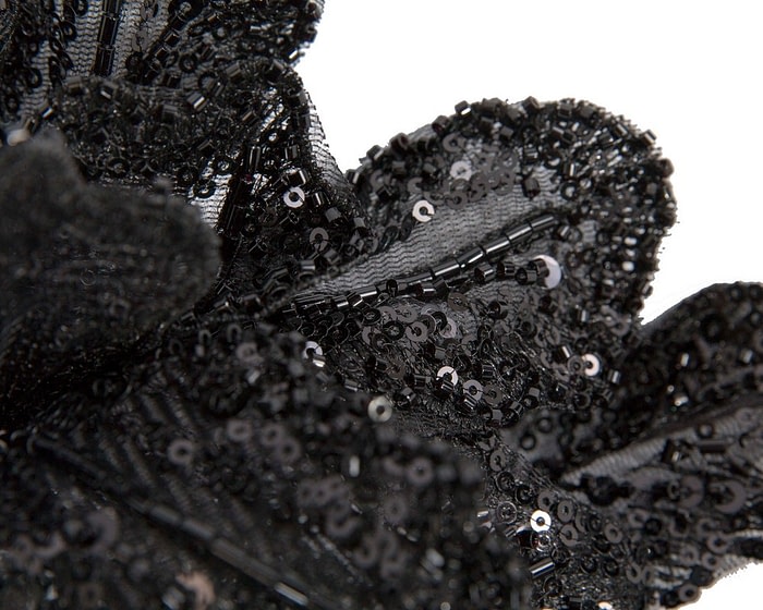 Australian made black lace fascinator - Image 3