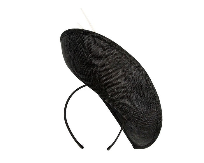 Bespoke black & white sinamay fascinator by Max Alexander - Image 4