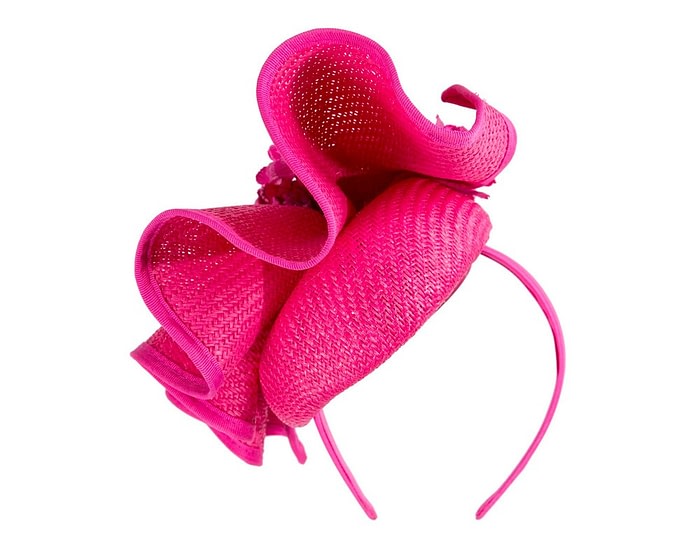 Bespoke fuchsia racing fascinator by Fillies Collection - Image 6