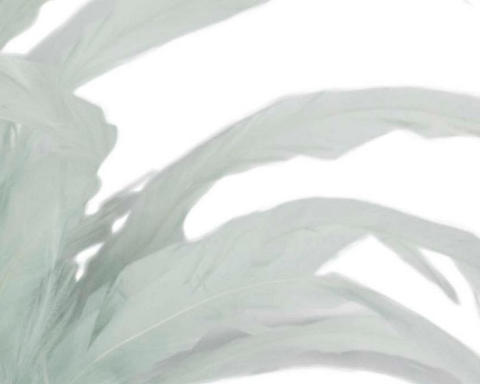 Large light blue feathers fascinator headband - Image 3