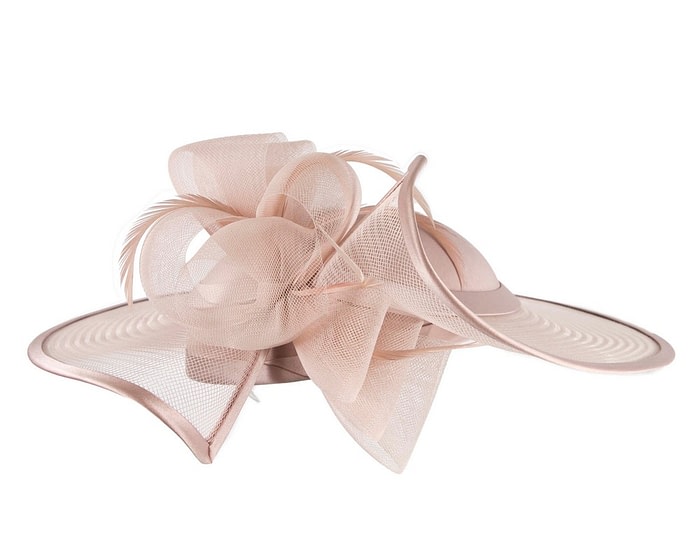 Tea rose custom made Mother of the Bride hat - Image 7