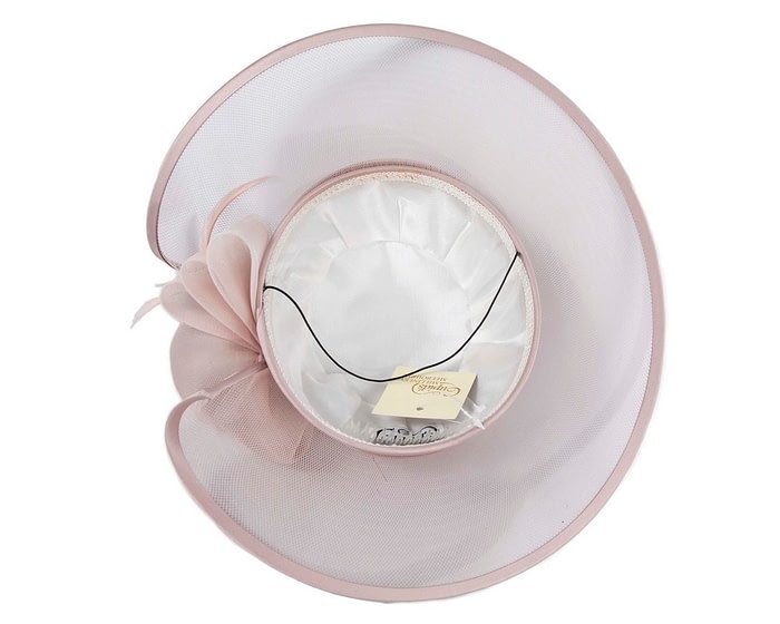 Tea rose custom made Mother of the Bride hat - Image 6