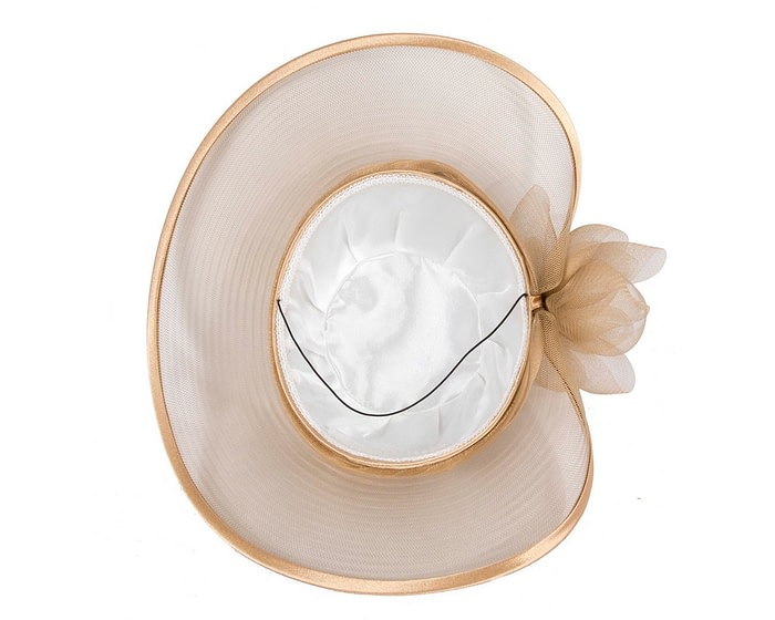 Custom Made Gold Special Occasion Hat - Image 5