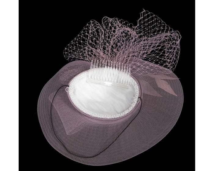 Lilac custom made cocktail hat - Image 6